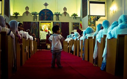 The Ethiopian community in LA is the second largest, here is the Orthodox Church, on of the oldest is town