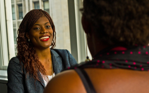 Sarah Kazadi arrived from the Democratic Republic of the Congo as a refugee with her family, she is now working for CBS Sport