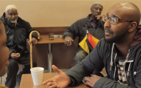 Hassan Panero is a poet from Somalia, he co-wrote a  theatrical show to let Cardiffians into Butetown